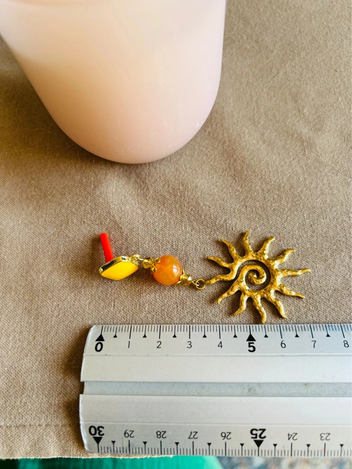 🔸🌞Pendientes de sol y cornalina boho hippie chic de piedra natural Carnelian🌞🔸 – photo 7